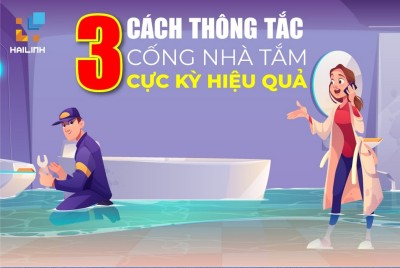 [Infographic]3 cách thông tắc nhà tắm cực kỳ hiệu quả