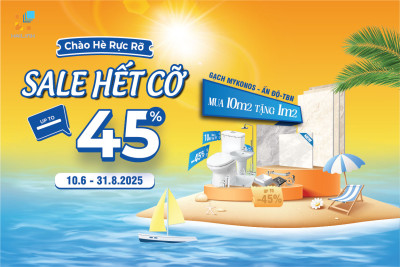 Chào hè, siêu sale hết cỡ lên tới 45% chỉ có tại Hải Linh