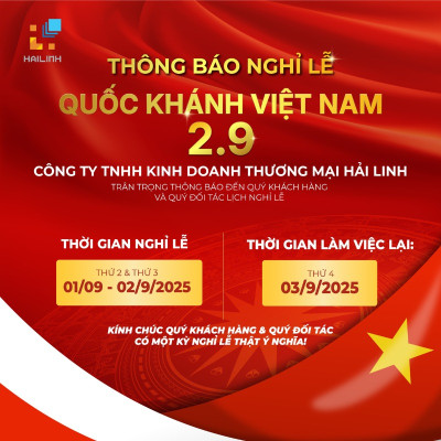 Thông báo lịch nghỉ Lễ Quốc khánh 2/9 - Hải Linh