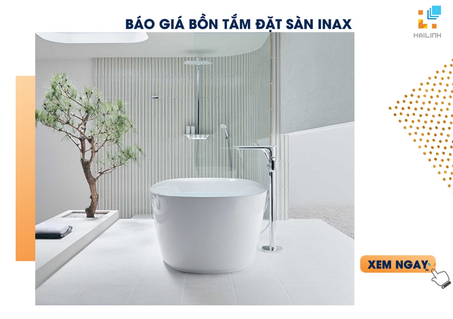Báo giá bồn tắm đặt sàn INAX