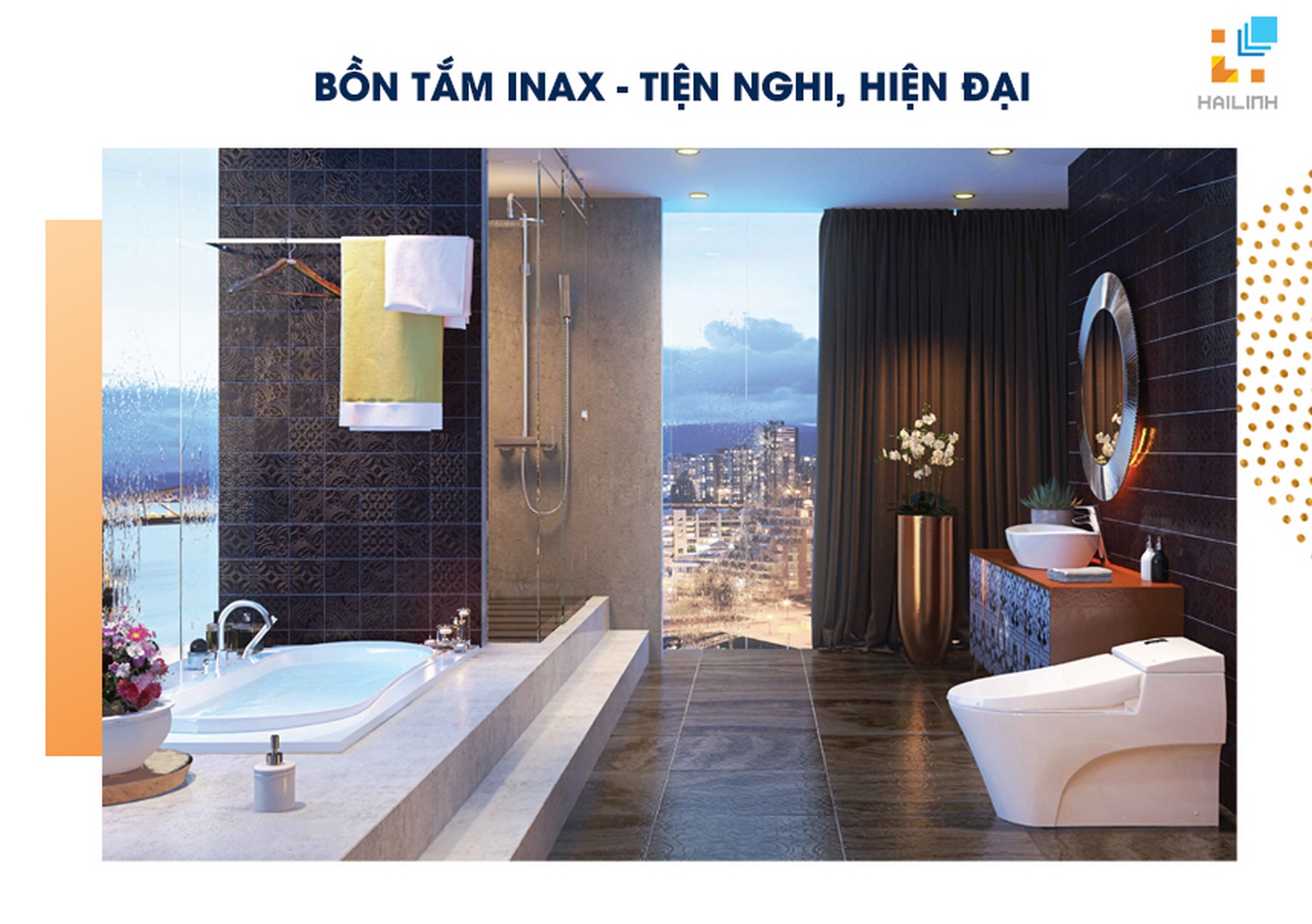 Sử dụng bồn tắm INAX - kiến tạo không gian tiện nghi, hiện đại