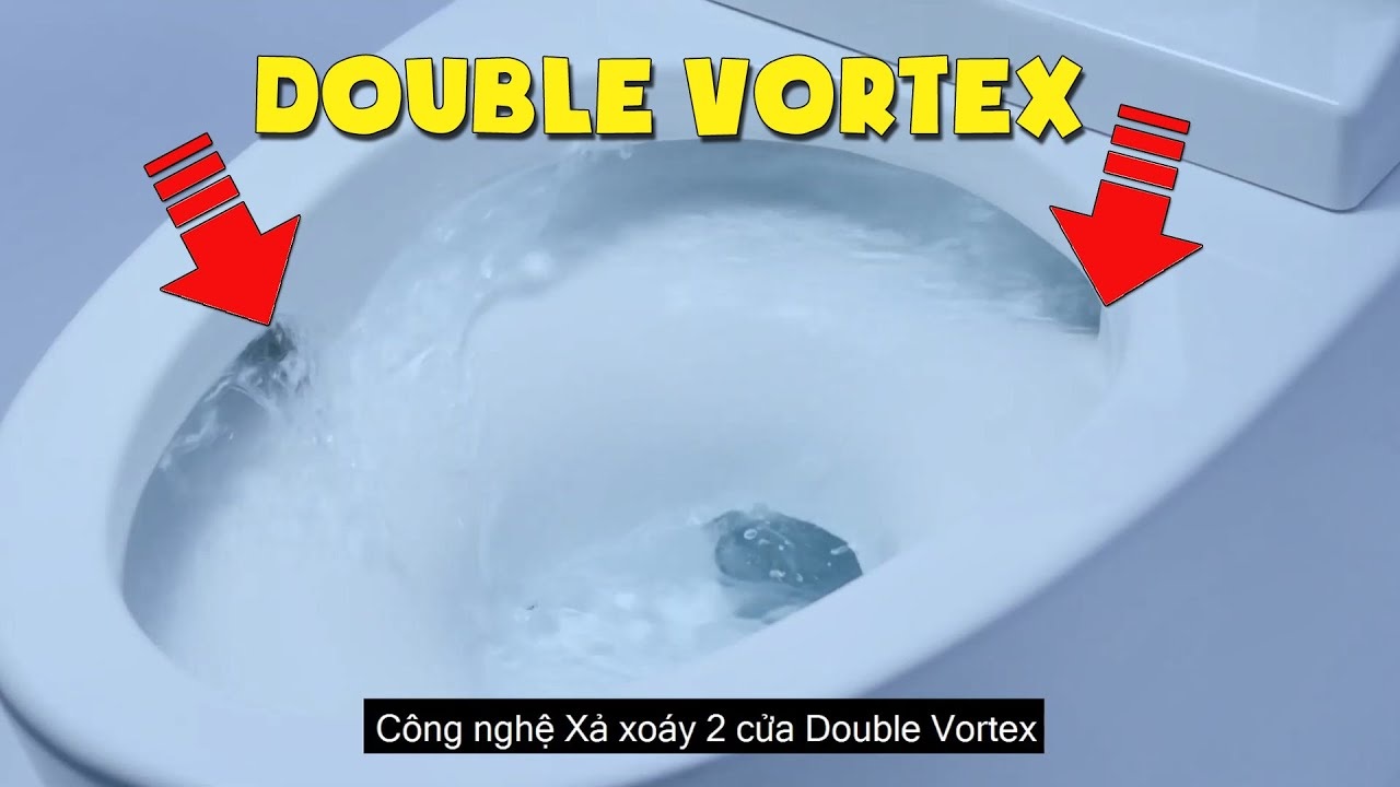 con nghe xa Double Vortex Flush