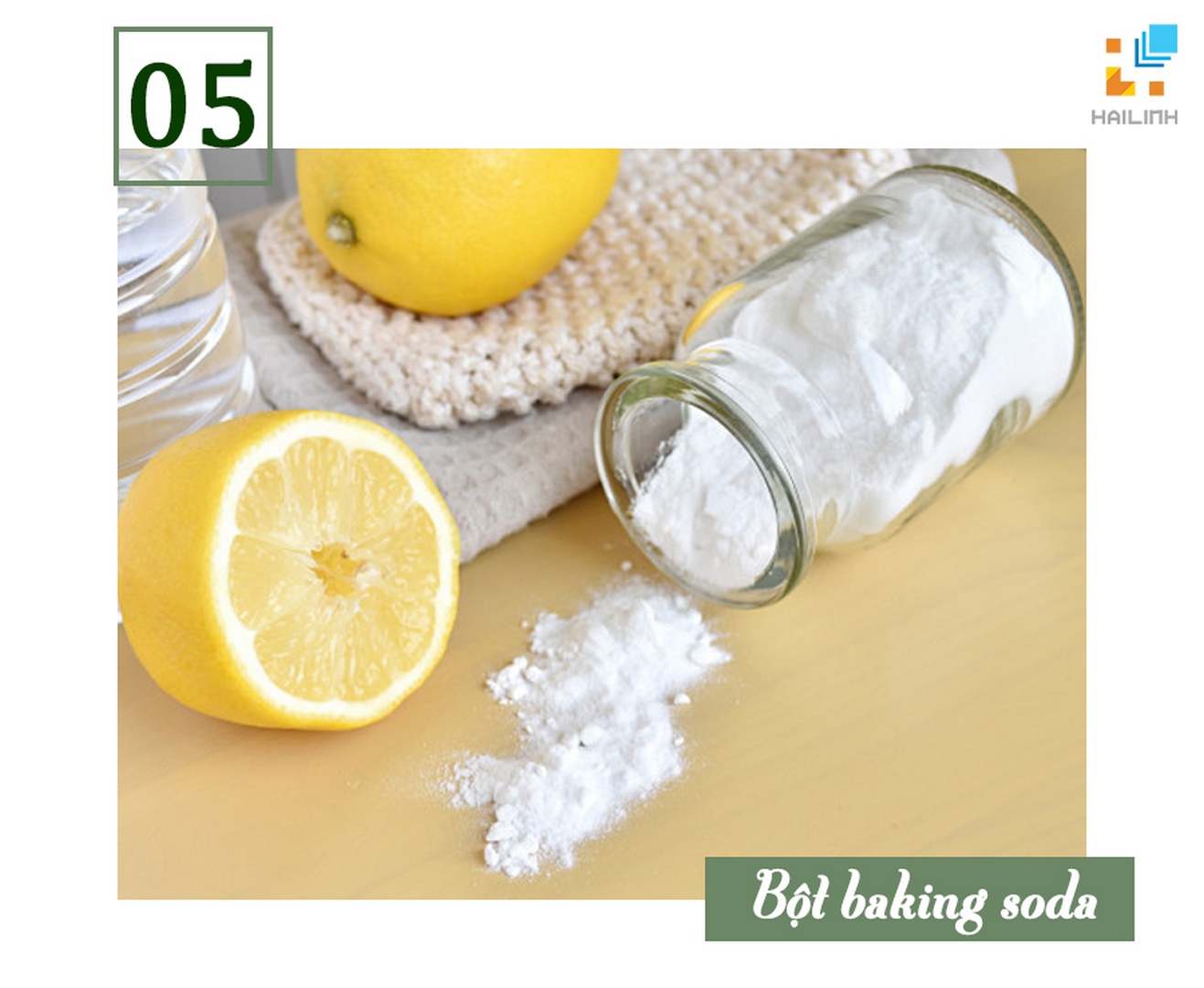 Sử dụng Baking soda để khử mùi hôi bồn cầu