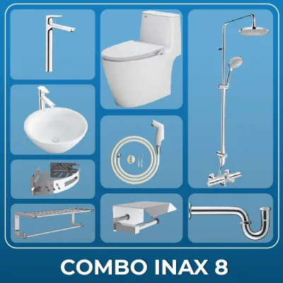 Combo thiết bị vệ sinh Inax + Belli số 8
