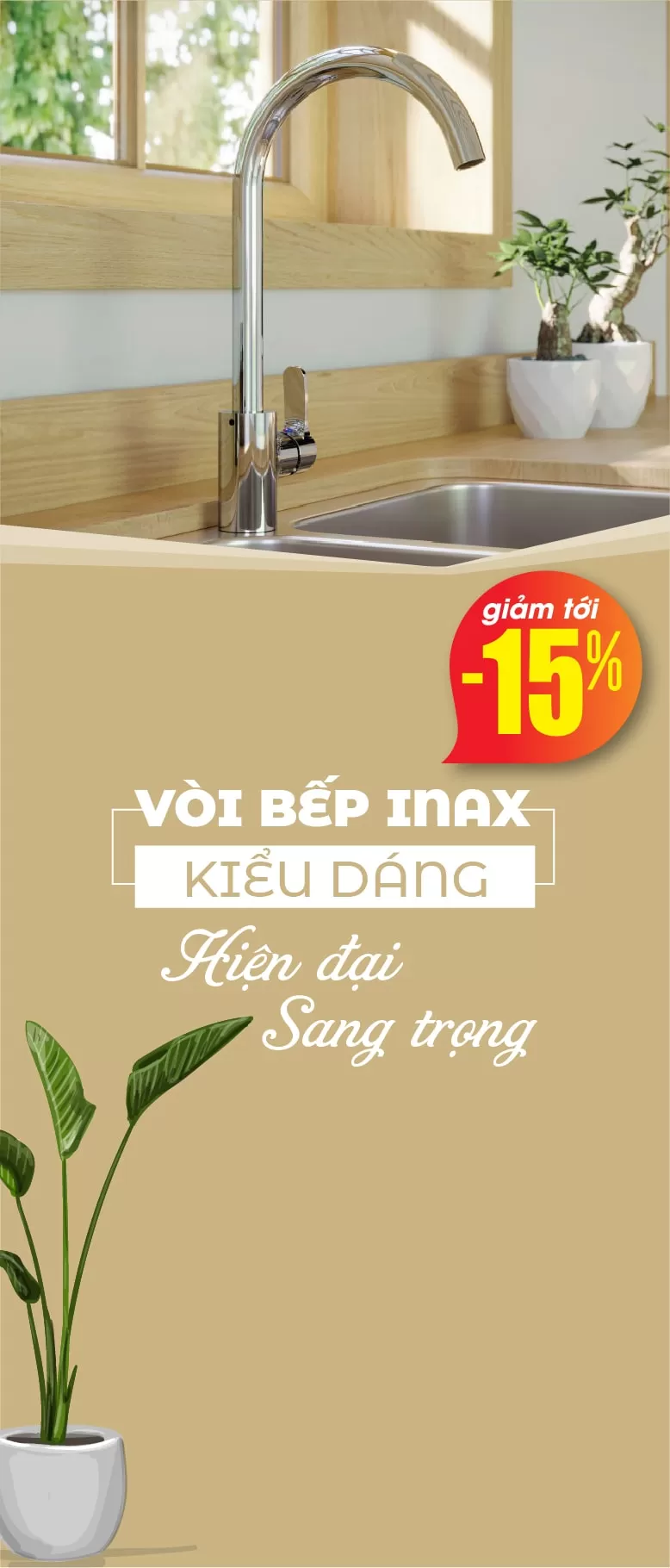 Vòi bếp Inax